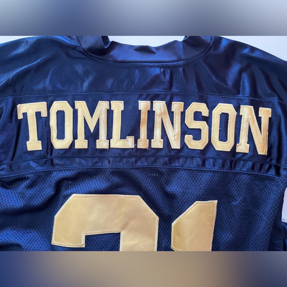 NFL Reebox On Field San Diego Chargers #21 Tomlinson Football Jersey Size 50 XXL - Picture 6 of 10